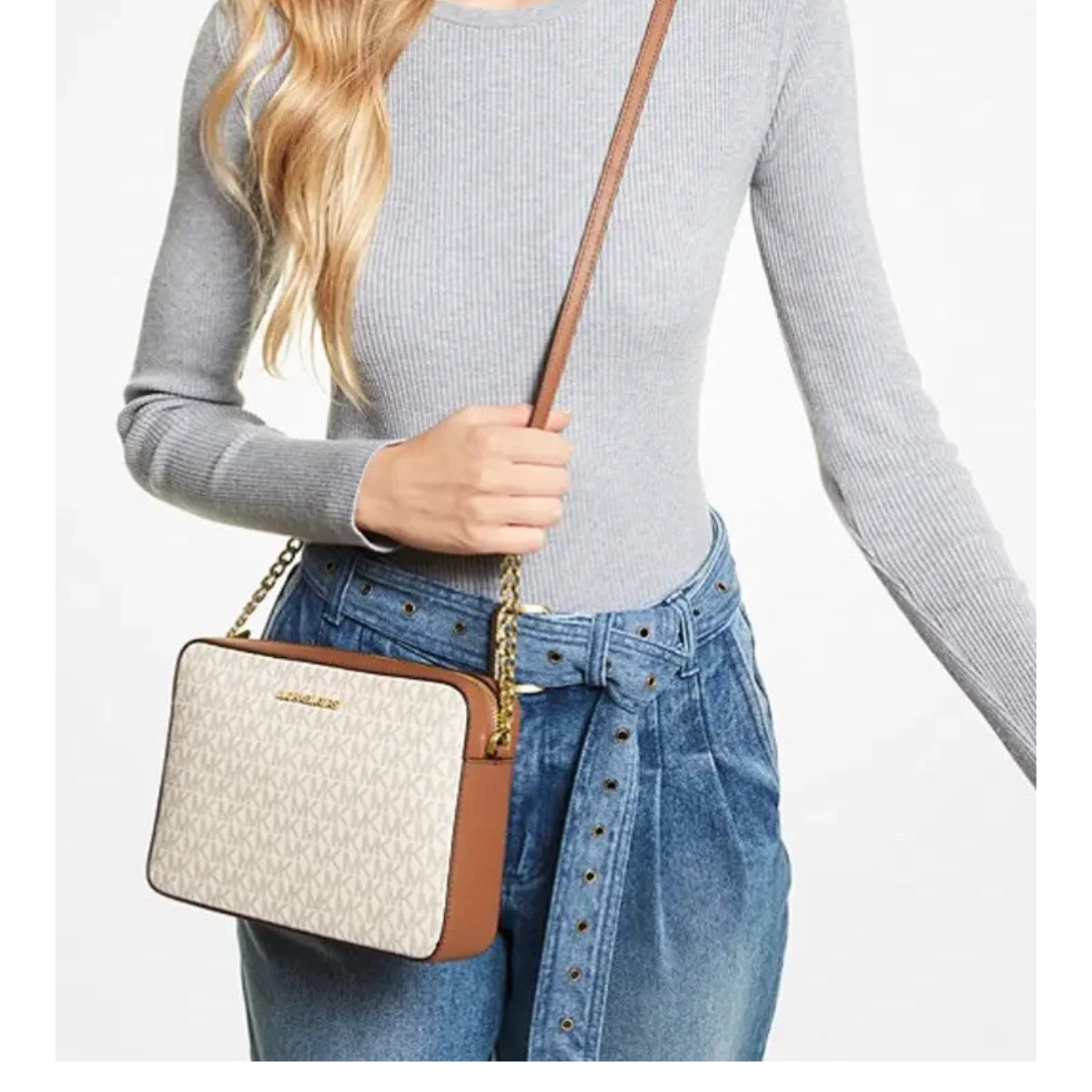 Michael Kors Jet Set Large Logo Crossbody